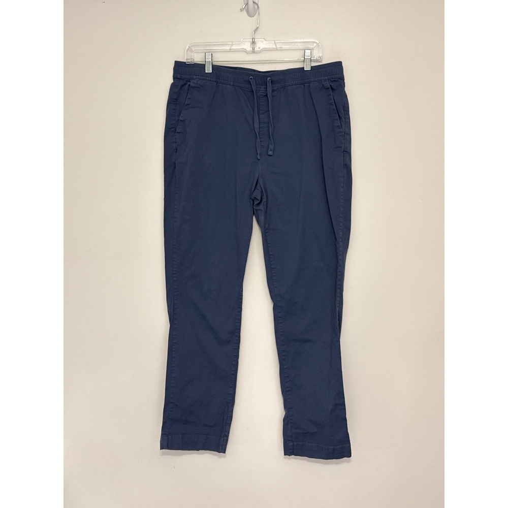 Criquet Drawstring Elastic Waist Chino Pants Mens Size L Casual Relaxed Preppy